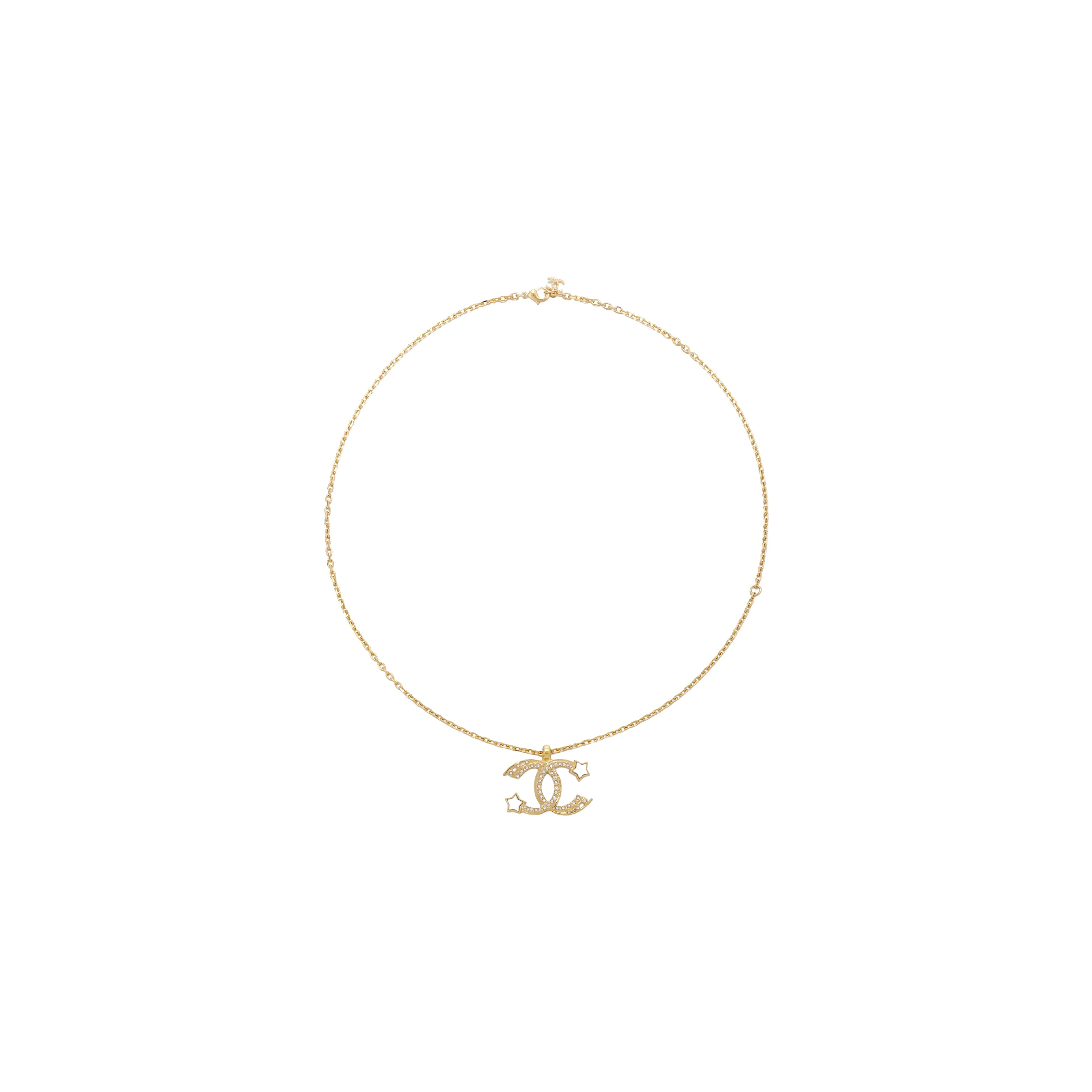 Ch**el double c star necklace abc473